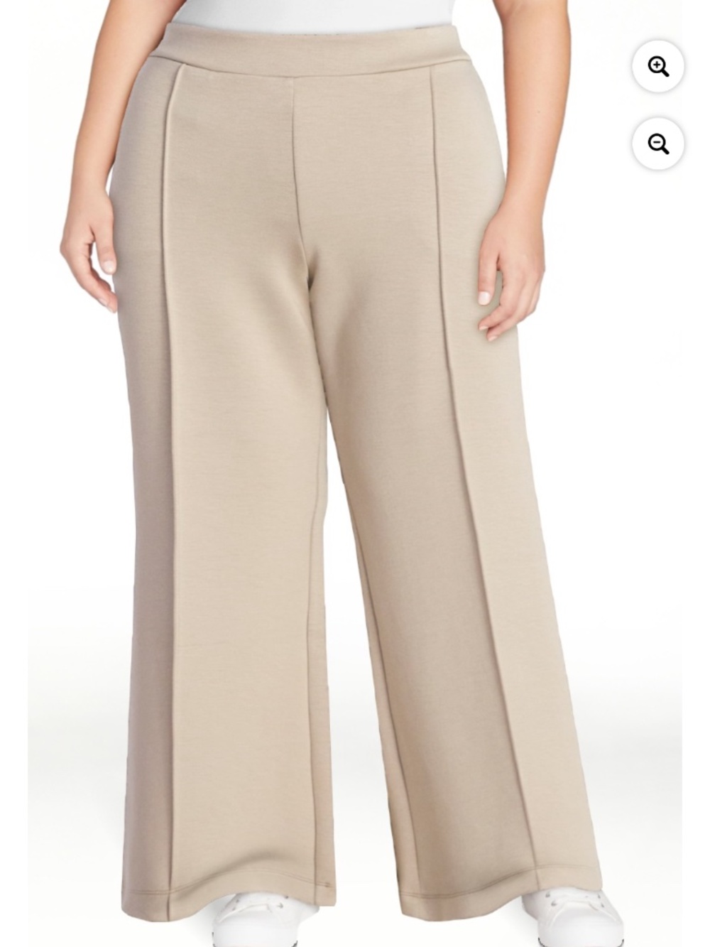 Scoop NYC Women’s Plus Papyrus Scubaknit Seamed Sweatpants Size XXL NWT
